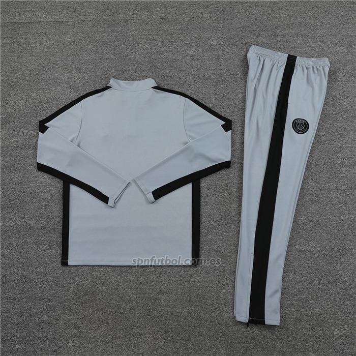 Chandal de Sudadera del Paris Saint-Germain Jordan Nino 2023-2024 Gris